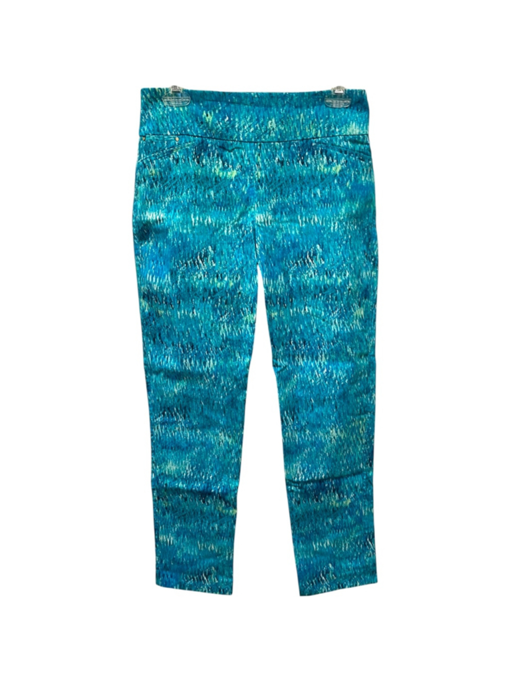 Women's Attyre New York Audrey Ankle Pants Size 8 Abstract Print Pull On